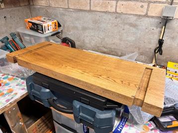 Wandplank Eiken + Ikea plankdrager beschikbaar voor biedingen