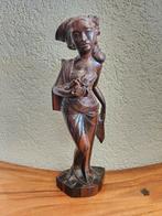 Houten Beeld Oosterse Vrouw - Handgesneden, Ophalen