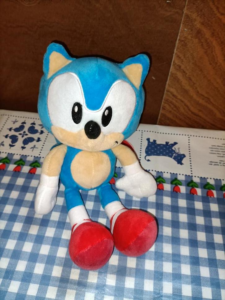 Sonic knuffel 29 cm groot, Kinderen en Baby's, Speelgoed | Knuffels en Pluche, Ophalen of Verzenden