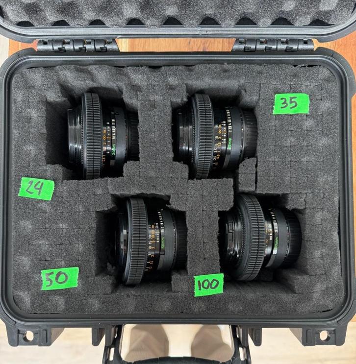 Canon FD S.S.C.Cine Modded Set – EF Mount, Audio, Tv en Foto, Fotografie | Lenzen en Objectieven, Gebruikt, Ophalen of Verzenden