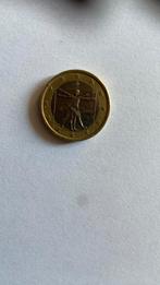 Zeldzame 1 euro munt 2002 Italië Leonardo da vinci, Ophalen of Verzenden, Losse munt