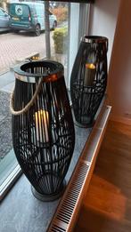 Kandelaren set van 2, Huis en Inrichting, Woonaccessoires | Kandelaars en Kaarsen, Ophalen, Zo goed als nieuw, Metaal, 50 tot 75 cm