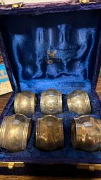 Verzilverde servetringen, Antiek en Kunst, Ophalen of Verzenden, Zilver