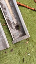 Zinken mastgoor dakgoten - 2 stuks van 3,5 meter in beugels, Ophalen, Gebruikt, 6 meter of meer, Zink