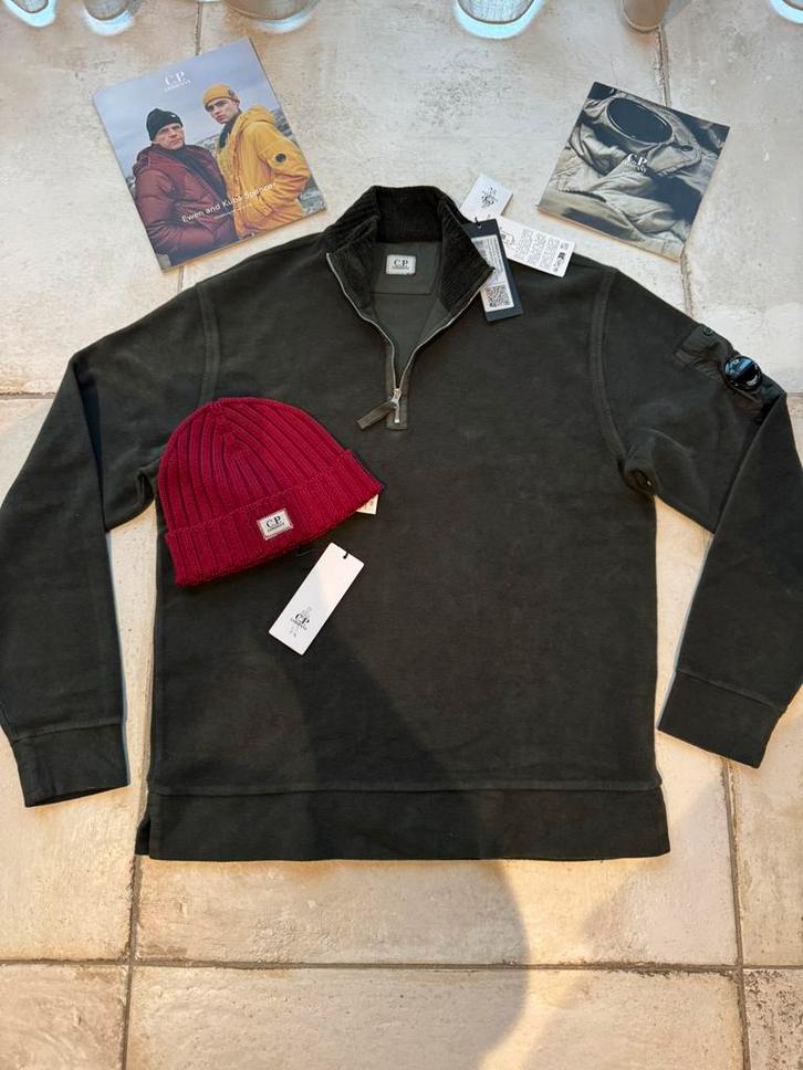Prachtige nieuwe originele CP Company goggle lens zip trui, Kleding | Heren, Truien en Vesten, Nieuw, Groen, Ophalen of Verzenden