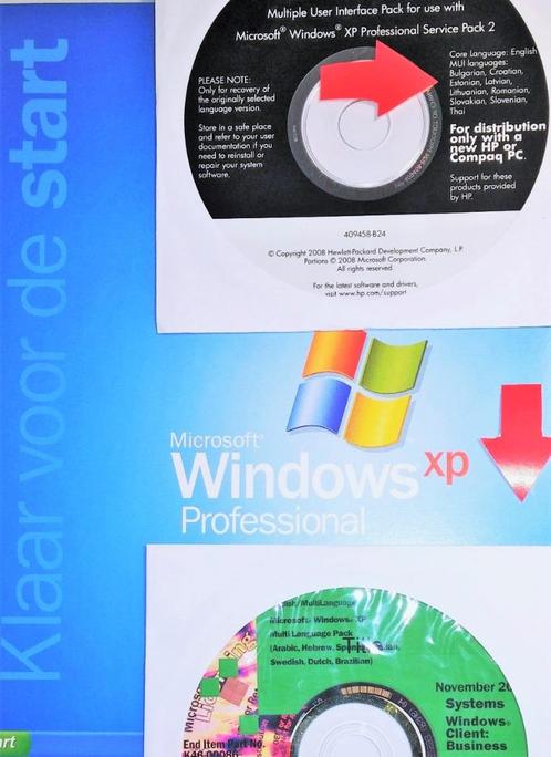 HP Windows XP Professional SP2 + NL Taalconversie CD only, Computers en Software, Besturingssoftware, Nieuw, Windows, Ophalen of Verzenden