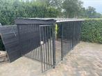 Hondenkennel staal met douglas achterwand, Dieren en Toebehoren, Ophalen, Zo goed als nieuw, 110 cm of meer, 100 cm of meer