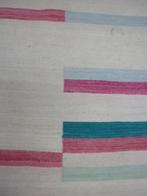 Vloerkleed kelim Marokko 100% wol creme pastel streep nieuw, Huis en Inrichting, Stoffering | Tapijten en Kleden, Ophalen, 150 tot 200 cm