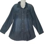 APRICO Trendy jeans blouse 48, Kleding | Dames, Nieuw, Blauw, Aprico, Verzenden