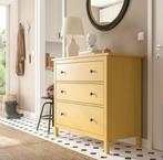 Ikea Hemnes ladekast geel, Ophalen, 100 tot 150 cm, Zo goed als nieuw, 3 of 4 laden