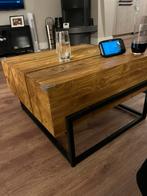 GEZOCHT - Houten salontafel identiek aan deze/ maat groter, Huis en Inrichting, Tafels | Salontafels, Ophalen, 100 tot 150 cm