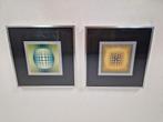 Vintage Gelatin offset lithography Vega-Zett 2 Vasarely '70, Ophalen of Verzenden
