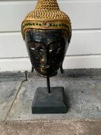 Boeddha hoofd op standaard, Ophalen of Verzenden