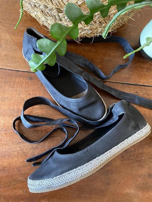 Apart zwarte leren Via Vai espadrilles met banden mt40 nieuw, Kleding | Dames, Schoenen, Nieuw, Espadrilles of Moccasins, Zwart
