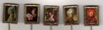 5 speldjes schilderij REMBRANDT VERMEER (A9), Verzamelen, Speldjes, Pins en Buttons, Verzenden, Gebruikt, Overige onderwerpen