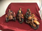 Polystone Figuren Set - Motoren en Auto's - 3 Stuks Collecti, Ophalen of Verzenden