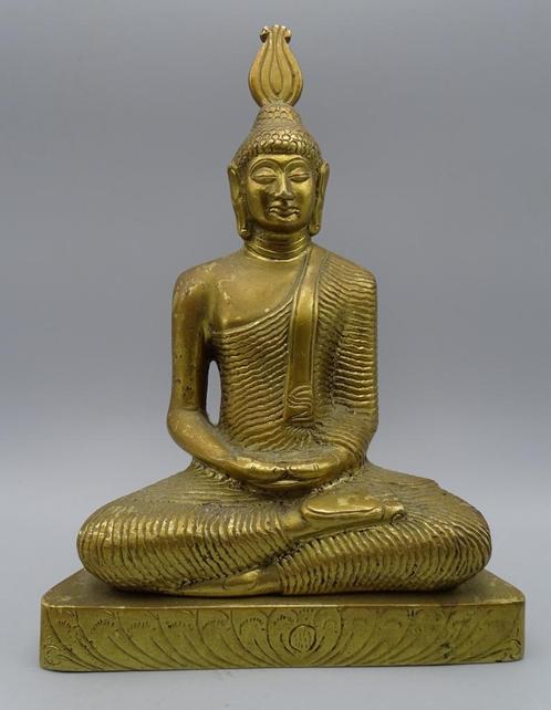 Sri Lanka brons Boeddha Beeld Kandyan Stijl privé collectie, Huis en Inrichting, Woonaccessoires | Boeddhabeelden, Gebruikt, Ophalen of Verzenden