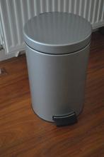 Prullenbak, Brabantia, 40 cm hoog, diameter 25 cm, Ophalen of Verzenden, Gebruikt, Met pedaal, Minder dan 50 cm