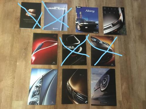 Nissan en Infiniti - USA folders - 5 stuks, Boeken, Auto's | Folders en Tijdschriften, Nieuw, Nissan, Ophalen of Verzenden
