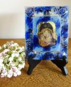 Glaskunst, glasfusing: icoon Onze-Lieve-Vrouw van Vladimir, Antiek en Kunst, Verzenden