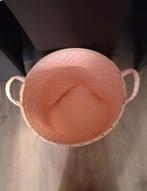 Roze opberg mand, Kunststof, Gebruikt, Mand, Rond