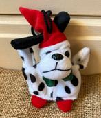 Dalmatiër met kerstmuts vingerpoppetje hanger kerstboom, Ophalen of Verzenden, Zo goed als nieuw