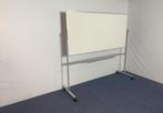 10 x Verrijdbaar whiteboard, grijs/wit, 200 x 100 cm., Ophalen, Mobiel, Gebruikt, Whiteboard