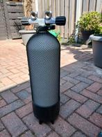 Duikfles M25 met dubbele kraan 200 bar, Watersport en Boten, Duiken, Ophalen, Zo goed als nieuw, Duikfles