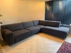 Zeer nette donker grijze Montel hoekbank, Huis en Inrichting, Banken | Complete zithoeken, Ophalen, Zo goed als nieuw, Stof