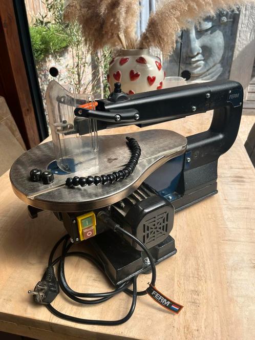 Ferm figuurzaag, Doe-het-zelf en Verbouw, Gereedschap | Zaagmachines, Gebruikt, Figuurzaag, Minder dan 600 watt, Ophalen of Verzenden