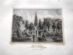 gravure van de Zuiderkerk te Amsterdam, Antiek en Kunst, Kunst | Etsen en Gravures, Ophalen