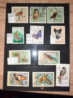 Postzegels Polen Hongarije Vogels Vlinders, Ophalen of Verzenden, Buitenland