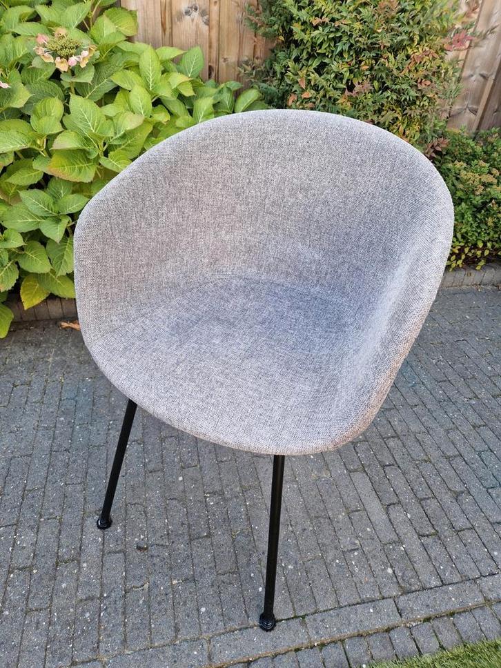 Kick Collection eetkamerstoel Kate - donkergrijs, Huis en Inrichting, Stoelen, Gebruikt, Eén, Grijs, Ophalen