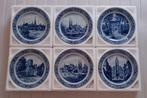 Delft Porceleyne Fles - 6 wandborden Hoyng te Eindhoven 1978, Antiek en Kunst, Ophalen of Verzenden