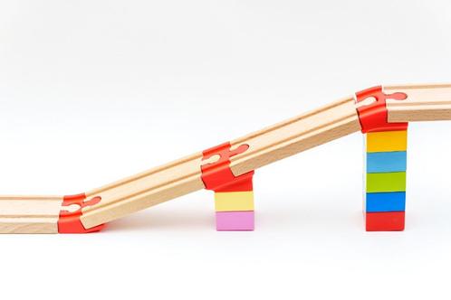 Connectie elementen tussen Duplo en houten treinbaan (Brio/I, Kinderen en Baby's, Speelgoed | Duplo en Lego, Nieuw, Duplo, Losse stenen