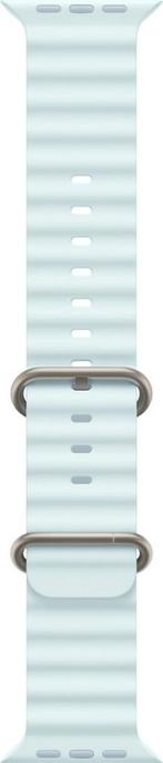 Apple Watch Ocean band ice blue natural titanium | 45 MM, Bandje, Apple Watch ⌚️, ., Nieuw