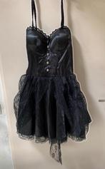 Mooie zwarte heks jurkje, jasje en hoed. Maat M, Maat 38/40 (M), Ophalen of Verzenden, Zo goed als nieuw, Halloween