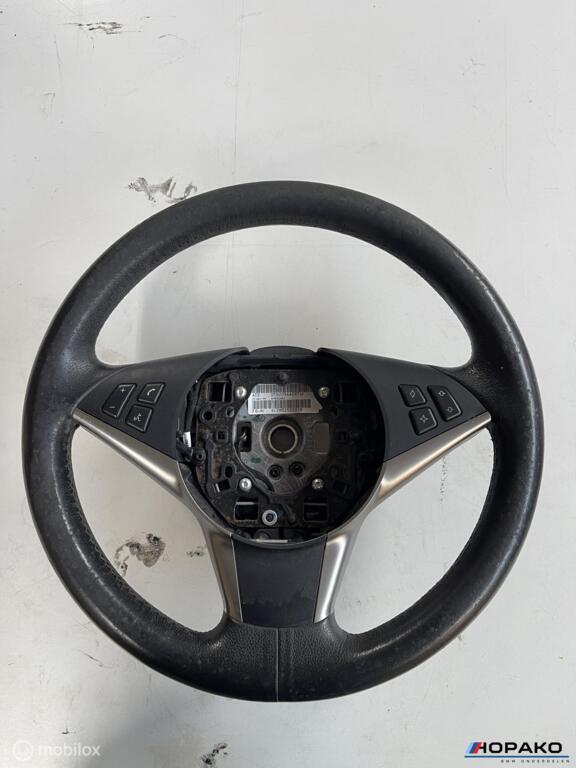 Sportstuur leder BMW 5 serie E60 E61 - draaisleutel type, Auto-onderdelen, Besturing, Gebruikt, Ophalen of Verzenden