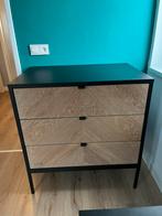 Commode Kidsmill Vince Oak zwart met eiken ladekast, Ophalen, Eikenhout, 50 tot 100 cm, Zo goed als nieuw