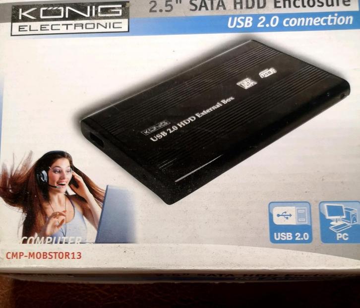 HDD externe behuizing voor 2.5 inch SATA drives, Computers en Software, Harde schijven, Nieuw, Desktop, Extern, USB, Ophalen of Verzenden