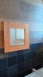 Spiegel teak x2.         Vierkant 60x60 cm, Ophalen of Verzenden, Zo goed als nieuw, Vierkant