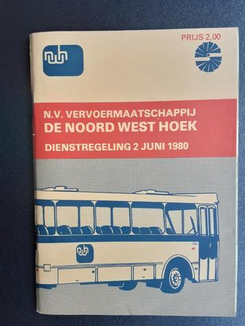 N.W.H.NOORD-WESTHOEK ZWARTSLUIS DIENSTREG. 2 JUNI 1980 beschikbaar voor biedingen