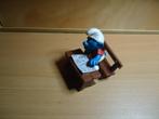 smurfen smurf slapend in schoolbank, Ophalen of Verzenden, Zo goed als nieuw, Verschillende Smurfen, Poppetje, Figuurtje of Knuffel