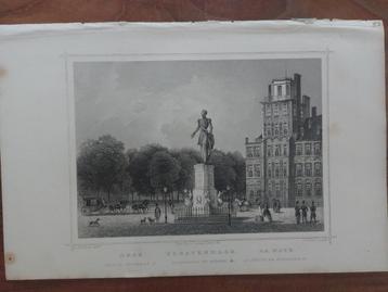 53 / Standbeeld Willem II Den Haag 's Gravenhage Terwen 1860 beschikbaar voor biedingen
