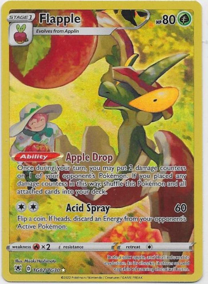 Astral Radiance,  Flapple [tg] TG02/196, Hobby en Vrije tijd, Verzamelkaartspellen | Pokémon, Nieuw, Losse kaart, Verzenden