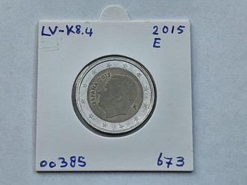 2-euromunt Spanje (E) 2015 Koers LV-K8.4 beschikbaar voor biedingen
