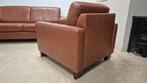Cognac bruine leren Montel design fauteuil in perfecte staat, Cognac leer, Montel, modern design, Ophalen of Verzenden, Zo goed als nieuw