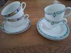 KOP EN SCHOTELS, 4 STUKS, Huis en Inrichting, Keuken | Servies, Gebruikt, Ophalen of Verzenden, Overige stijlen, Kop(pen) en/of Schotel(s)