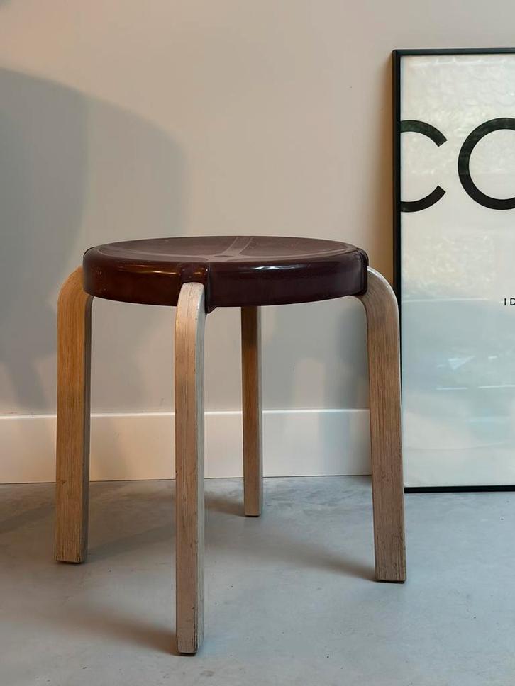 Vintage Kembo Holland krukje, Huis en Inrichting, Krukjes, Gebruikt, Hout, Ophalen of Verzenden