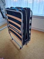 Inklapbaar Logeerbed 180x75 cm, Huis en Inrichting, Slaapkamer | Bedden, Ophalen, Verstelbaar, Eenpersoons, Blauw